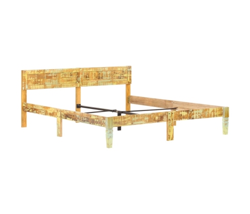 Estructura cama sin colchón madera maciza reciclada 180x200 cm