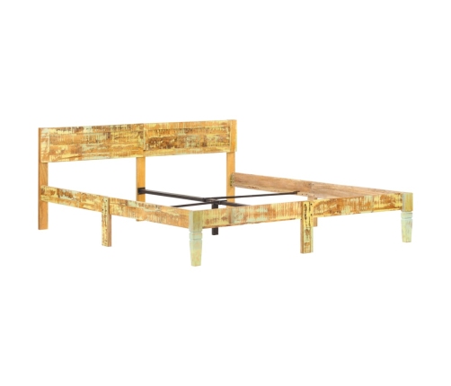 Estructura cama sin colchón madera maciza reciclada 180x200 cm