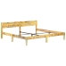 Estructura de cama de madera maciza reciclada 200x200 cm