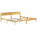 Estructura de cama de madera maciza reciclada 200x200 cm