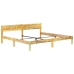 Estructura de cama de madera maciza reciclada 200x200 cm