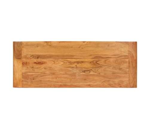 vidaXL Mesa consola madera maciza de acacia acabado miel 110x40x76 cm