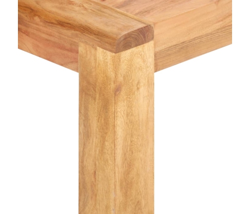 Mesa de centro madera maciza acacia acabado miel 110x60x35 cm