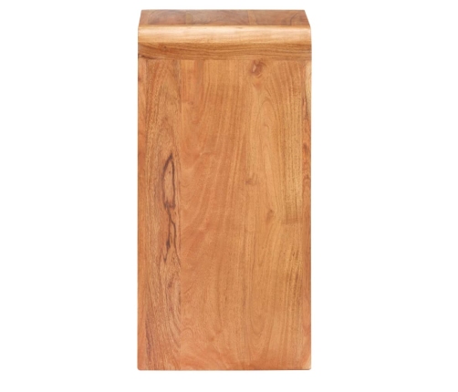 Mesita de noche madera maciza acacia acabado miel 40x30x60 cm