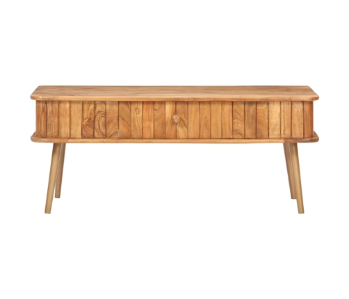 Mesa de centro madera maciza de acacia 100x50x40 cm