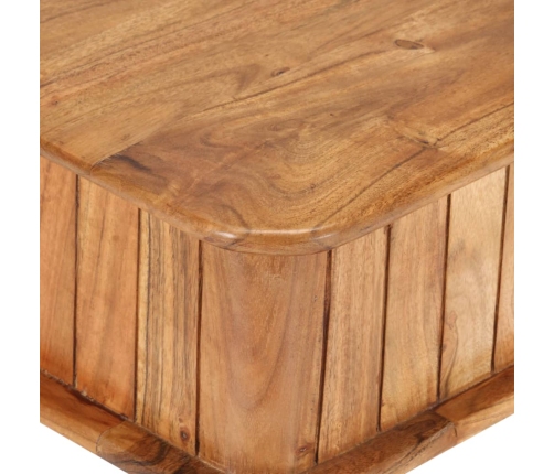 Mesa de centro madera maciza de acacia 100x50x40 cm