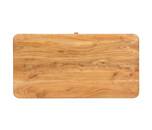 Mesa de centro madera maciza de acacia 100x50x40 cm