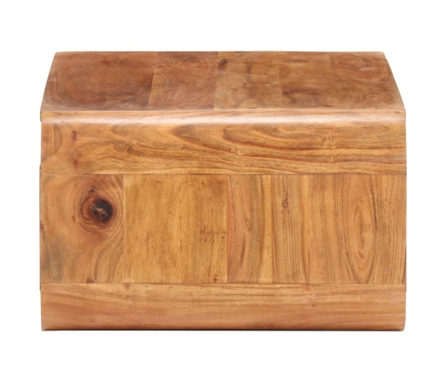 Mesa de centro de madera maciza de acacia 90x50x30 cm