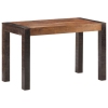 Mesa de comedor madera maciza de mango rugosa 120x60x76 cm