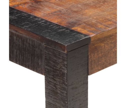 Mesa de comedor madera maciza de mango rugosa 120x60x76 cm