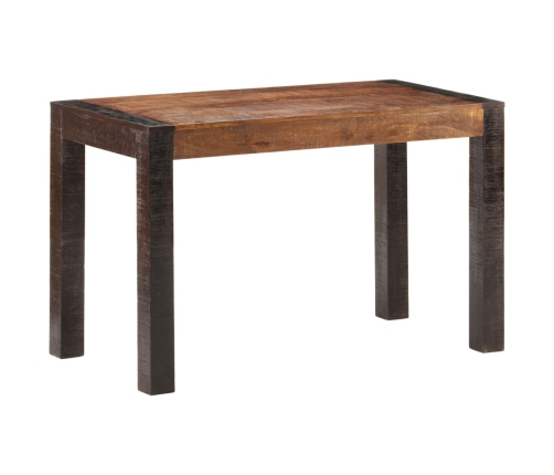 Mesa de comedor madera maciza de mango rugosa 120x60x76 cm