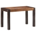 Mesa de comedor madera maciza de mango rugosa 120x60x76 cm