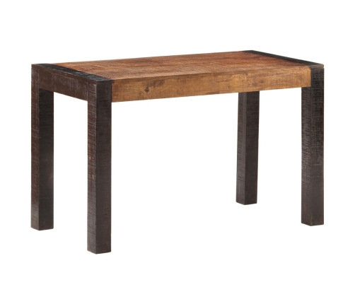 Mesa de comedor madera maciza de mango rugosa 120x60x76 cm