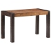 Mesa de comedor madera maciza de mango rugosa 120x60x76 cm