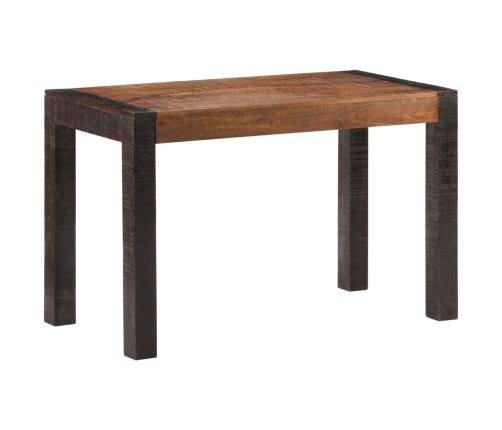 Mesa de comedor madera maciza de mango rugosa 120x60x76 cm