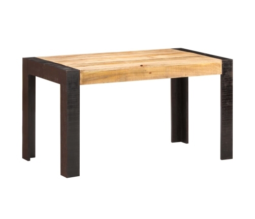 Mesa de comedor madera maciza de mango en bruto 140x70x76 cm