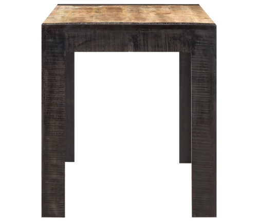 Mesa de comedor madera maciza de mango en bruto 140x70x76 cm