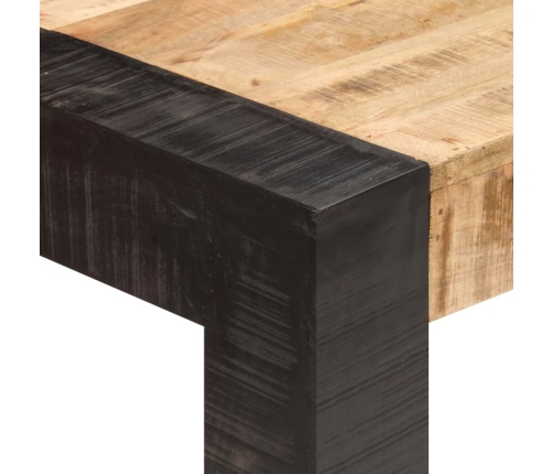 Mesa de comedor madera maciza de mango en bruto 140x70x76 cm