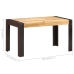 Mesa de comedor madera maciza de mango en bruto 140x70x76 cm