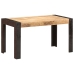 Mesa de comedor madera maciza de mango en bruto 140x70x76 cm