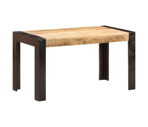 Mesa de comedor madera maciza de mango en bruto 140x70x76 cm