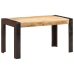 Mesa de comedor madera maciza de mango en bruto 140x70x76 cm