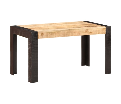 Mesa de comedor madera maciza de mango en bruto 140x70x76 cm