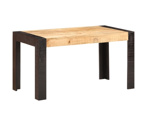 Mesa de comedor madera maciza de mango en bruto 140x70x76 cm