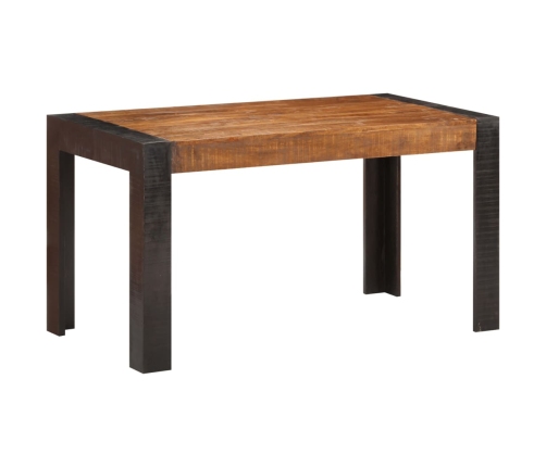 Mesa de comedor de madera maciza de mango rugosa 140x70x76 cm