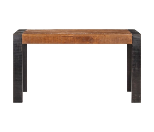 Mesa de comedor de madera maciza de mango rugosa 140x70x76 cm