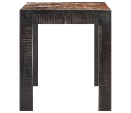 Mesa de comedor de madera maciza de mango rugosa 140x70x76 cm