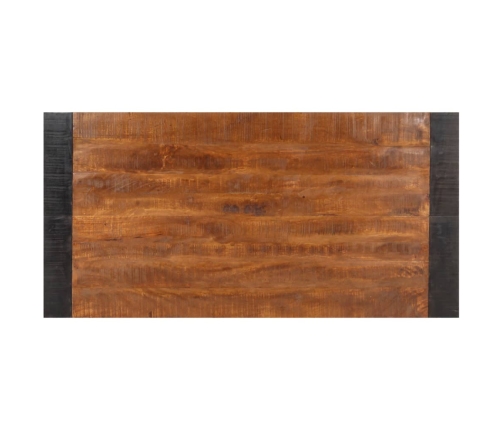 Mesa de comedor de madera maciza de mango rugosa 140x70x76 cm