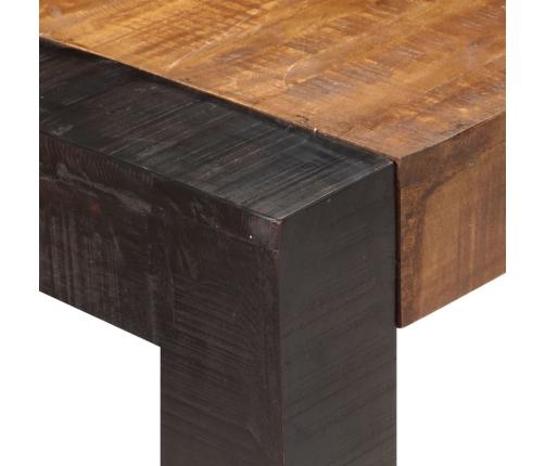 Mesa de comedor de madera maciza de mango rugosa 140x70x76 cm