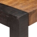 Mesa de comedor de madera maciza de mango rugosa 140x70x76 cm