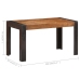 Mesa de comedor de madera maciza de mango rugosa 140x70x76 cm