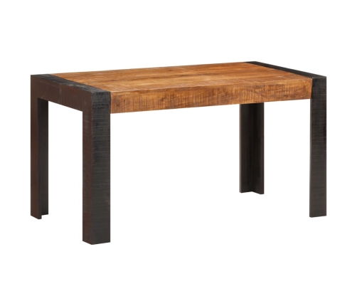 Mesa de comedor de madera maciza de mango rugosa 140x70x76 cm