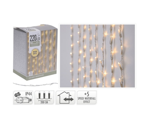 Ambience Cortina de luces con 220 LEDs