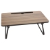 Excellent Houseware Mesita plegable para cama color natural y negro