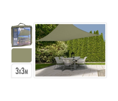 ProGarden Toldo cuadrado verde 3x3 m