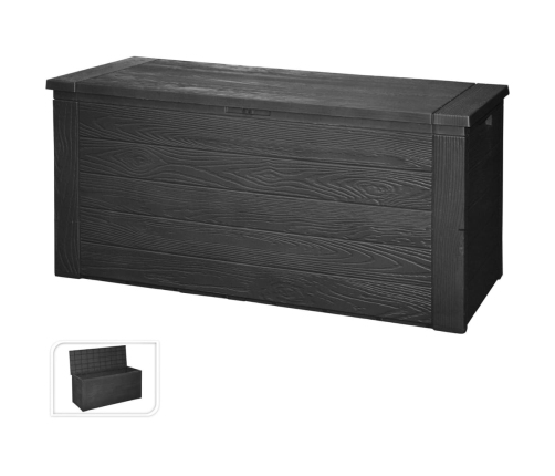 ProGarden Caja de almacenaje para jardín gris oscuro 300 L