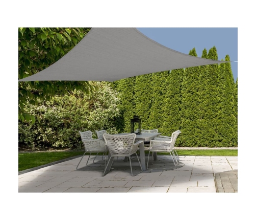 ProGarden Toldo de tela cuadrado gris 5x5 m