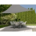 ProGarden Toldo de tela cuadrado gris 5x5 m