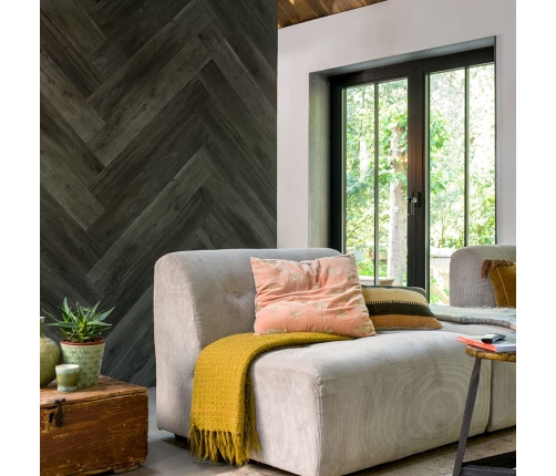 WallArt Tablones aspecto madera de roble Barnwood gris ceniza