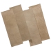 WallArt Paneles de pared de cuero Salisbury beige arena 16 piezas