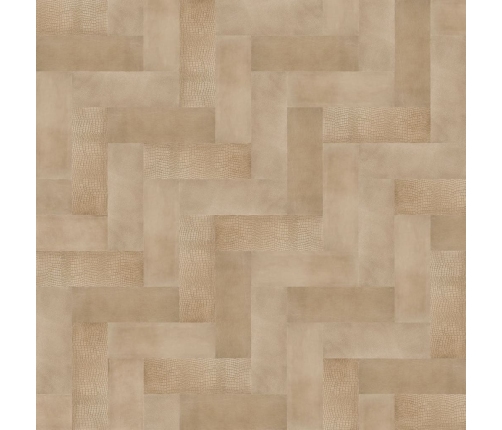 WallArt Paneles de pared de cuero Salisbury beige arena 16 piezas