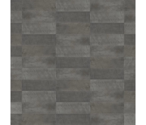 WallArt Paneles de pared de cuero Connaught gris sombra 16 piezas