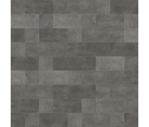 WallArt Paneles de pared de cuero Bowen gris sombra 32 piezas