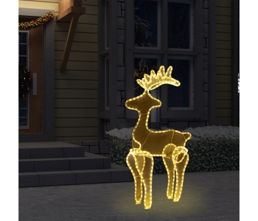 Reno de Navidad con malla 306 LED 60x24x89 cm