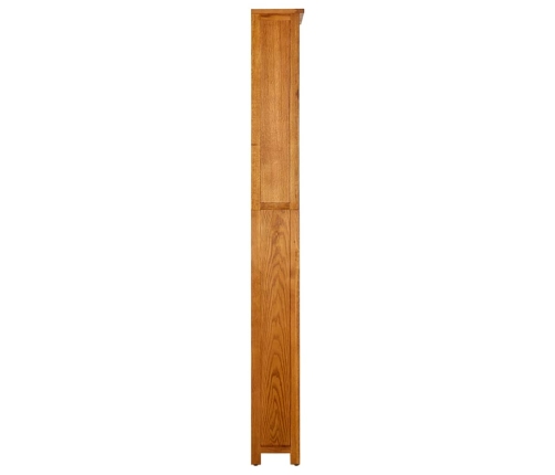 vidaX Estantería de 7 niveles de madera maciza de roble 90x22,5x200 cm