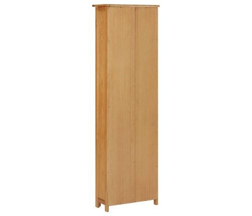 vidaX Estantería madera maciza de roble 52x22,5x170 cm